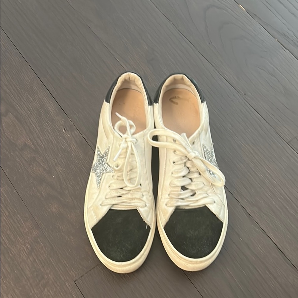 Italian sneakers, golden goose look-alike